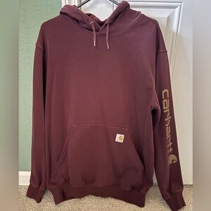 Carhartt Men's Maroon Hoodie Sweater